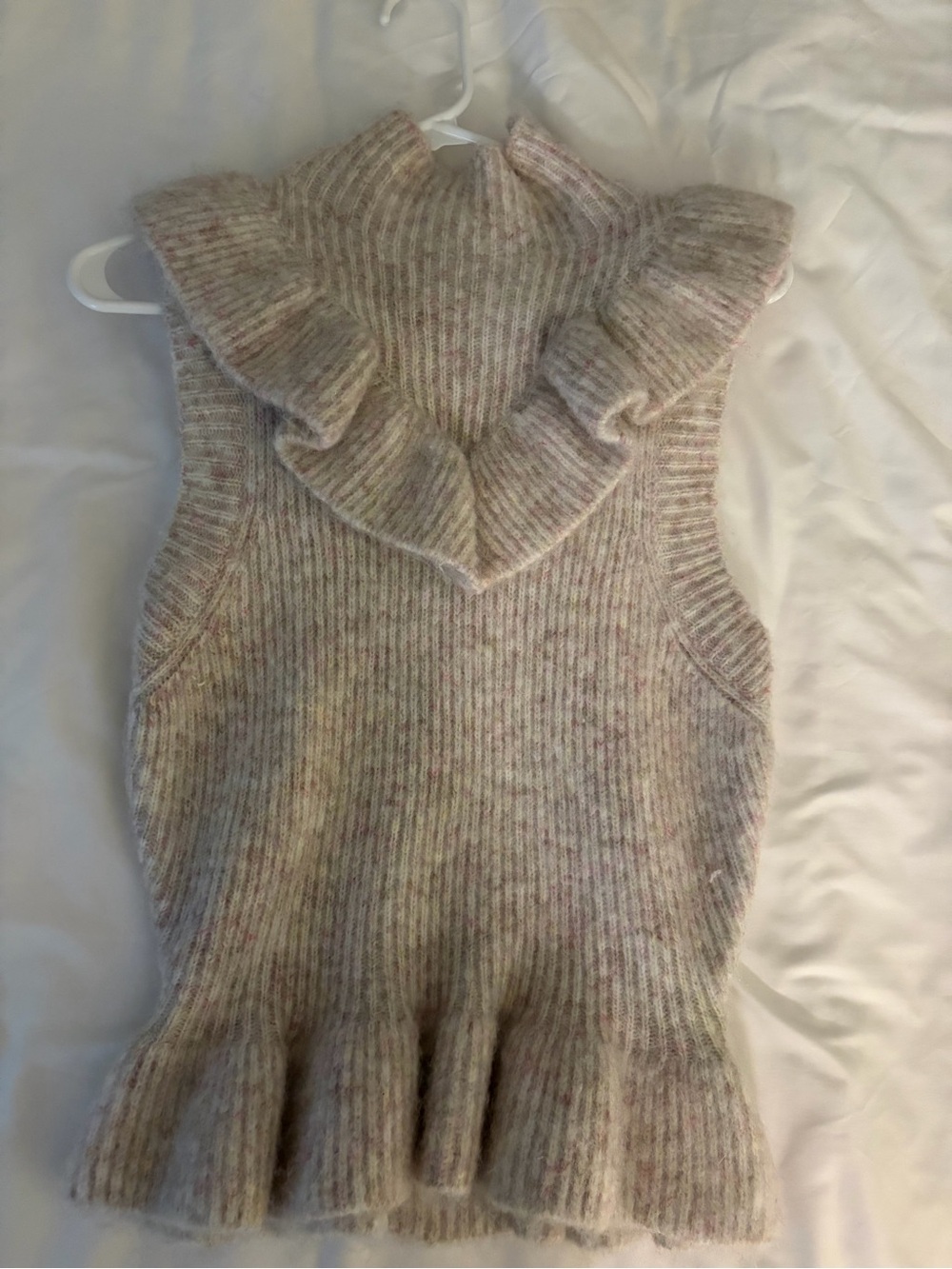 Zara Knit Ruffle Peplum Top - Picture 3 of 4